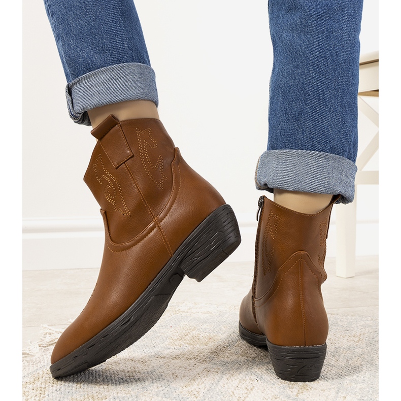 Belda brune cowboystøvler 2