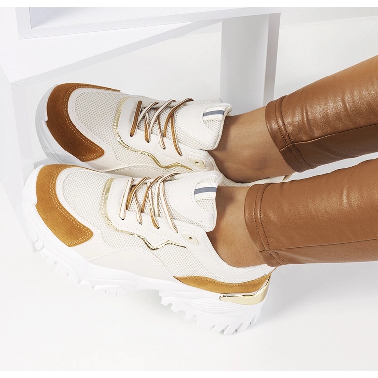 Osorio beige sportssko 2