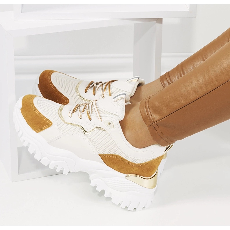 Osorio beige sportssko 1