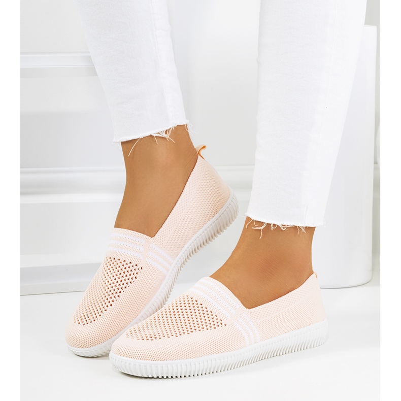 Tanya pink openwork sneakers lyserød 2