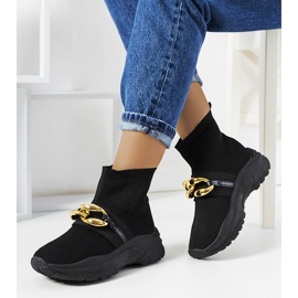 Sorte high-top sneakers fra Martin 1