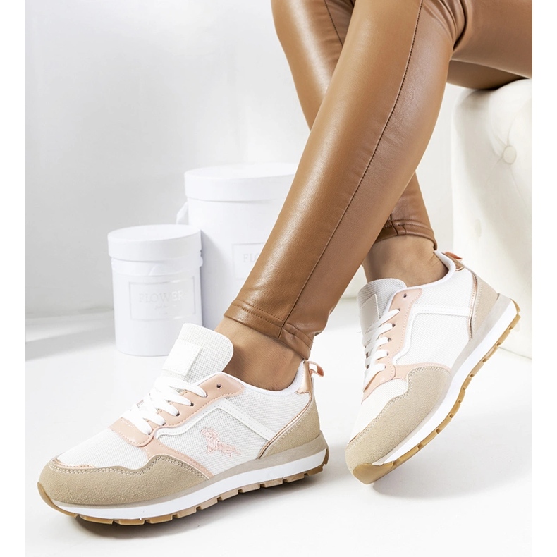 Fiorenti beige sneakers til kvinder 1