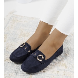 Marineblå Leila loafers til kvinder 1