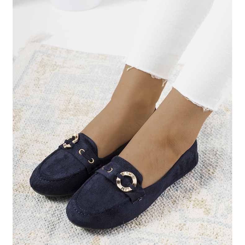 Marineblå Leila loafers til kvinder 1