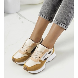 Onorato brune sneakers til kvinder beige 1