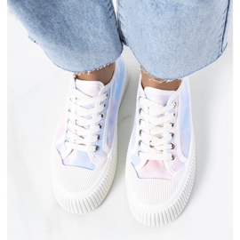 Steen kvinders blå og pink sneakers 1