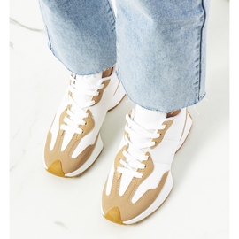 Beige Cohen damesneakers hvid 1