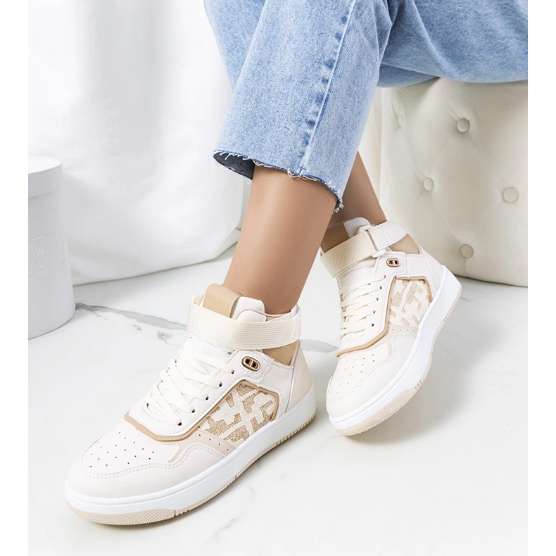 Jeannys beige ankelsneakers 1