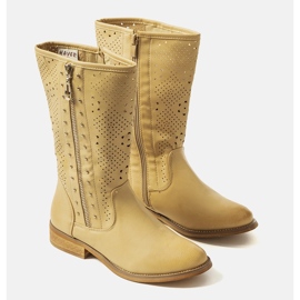 Zaina beige børnestøvler 1