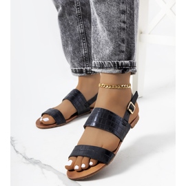 Chinn sorte sandaler til kvinder 1