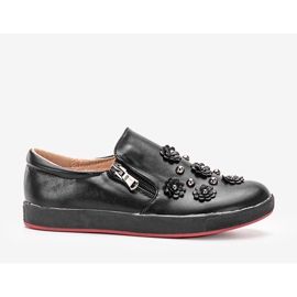 Jorik sorte børnesneakers 1