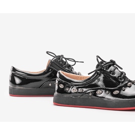 Fatna sortlakerede sneakers til børn 1