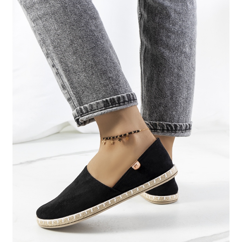 Sorte Jacquet espadriller til kvinder 1