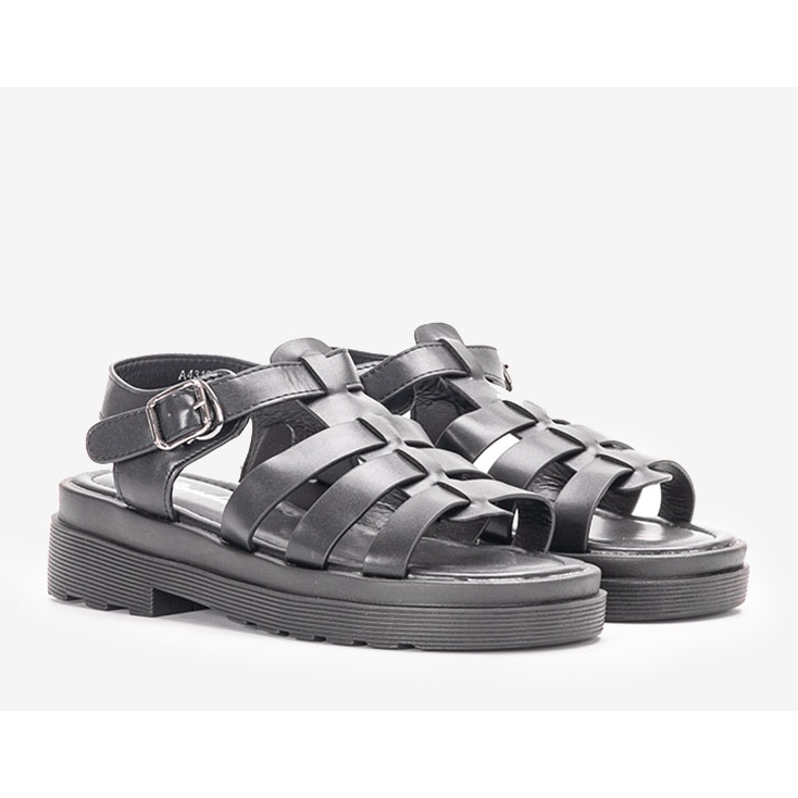 Bradams sorte damesandaler 1