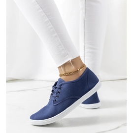 Wallen marineblå sneakers 1