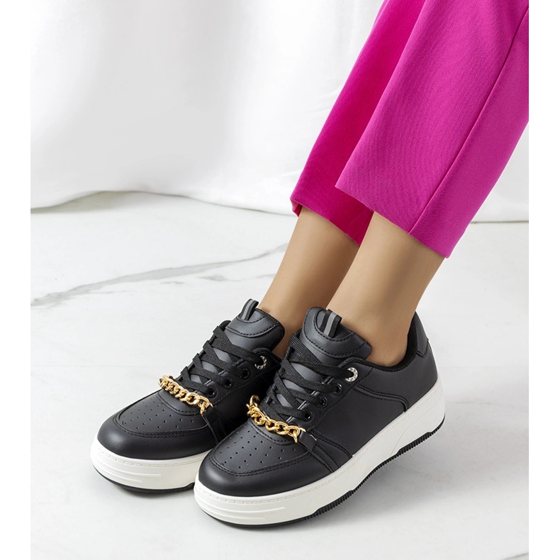 Sorte Kelliher kæde sneakers 1