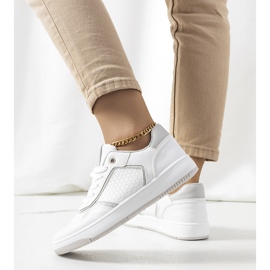 Hvide sneakers fra Banksia grå 1