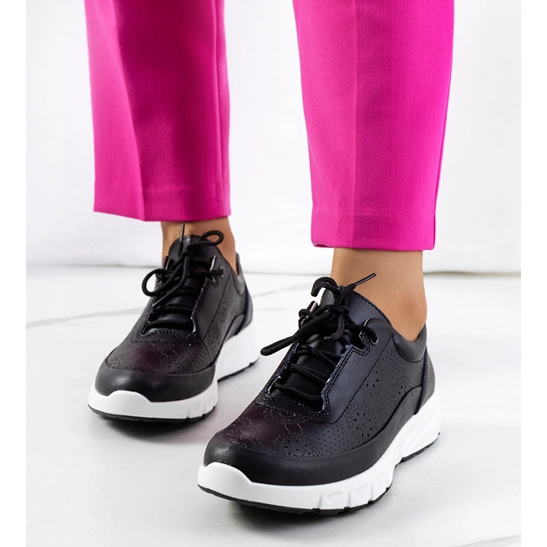 Kaypa sneakers i sort læder 1