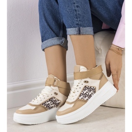 Adolis ankel sneakers beige 1