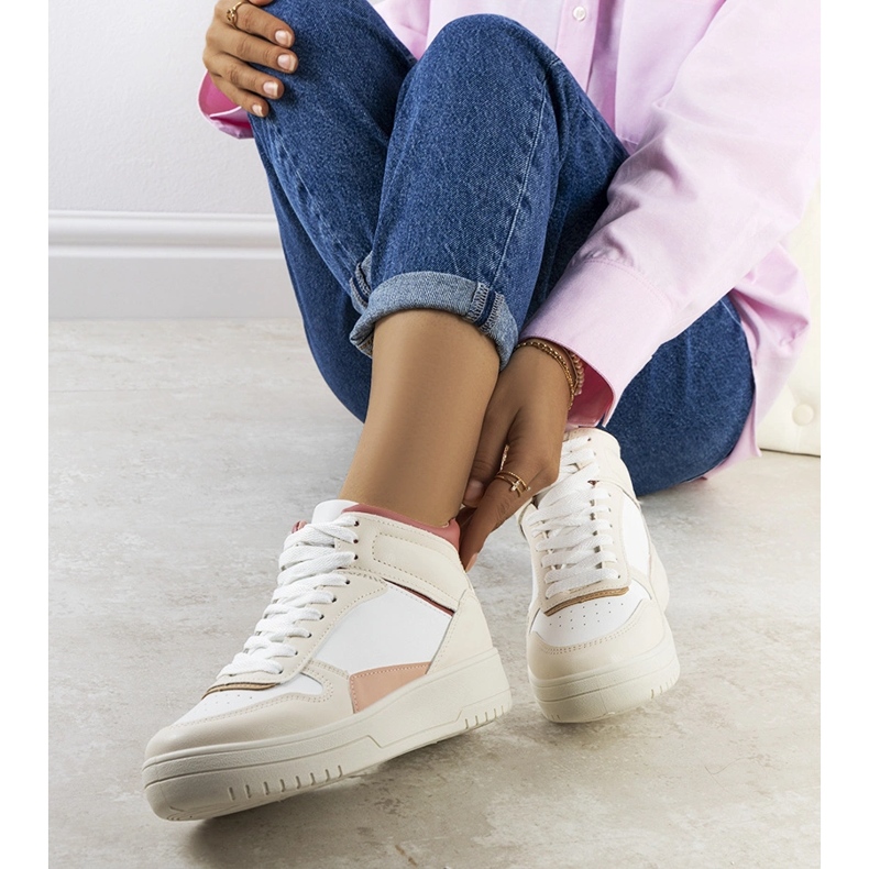 Cremefarvede Adite ankelsneakers beige 1