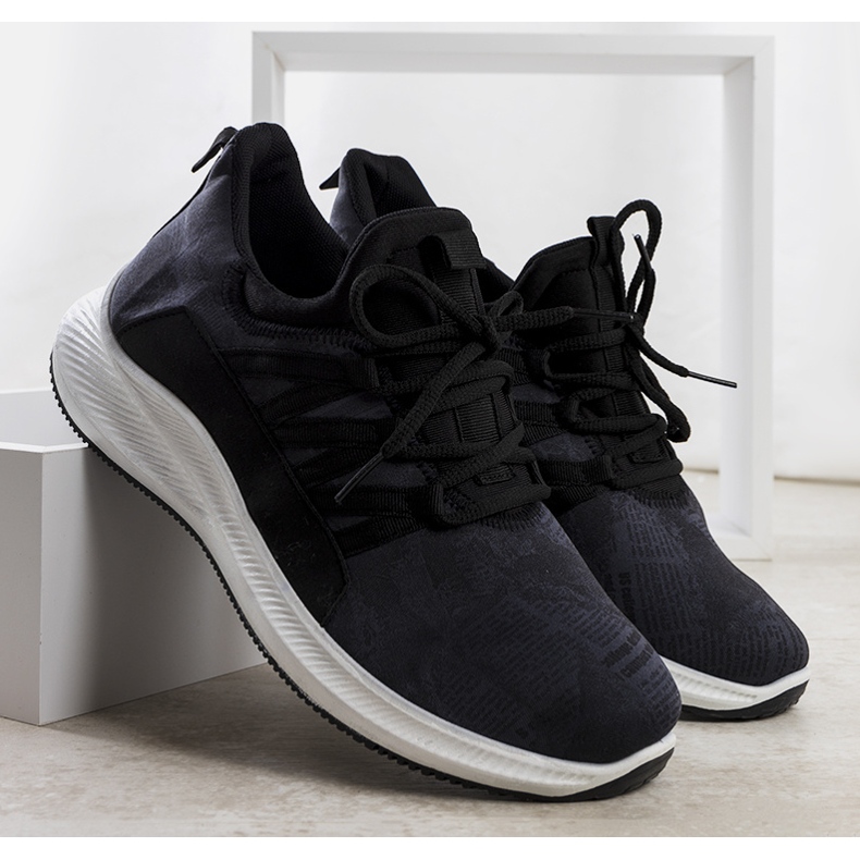 Sorte Gleeson sneakers til mænd 1