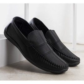 BM Sorte Cordle loafers til mænd 2