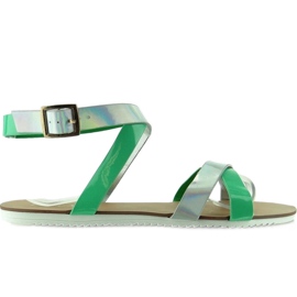Sandaler med hologramstribe X7961 Grøn 1