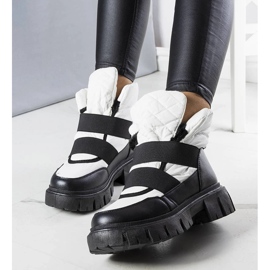 Hvide isolerede slip-on snestøvler fra Francisco 1
