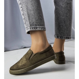 Grønne øko-ruskind sneakers fra Leroy 1
