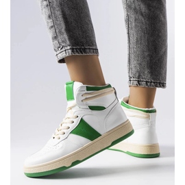 Grønne sneakers fra Robin hvid 1