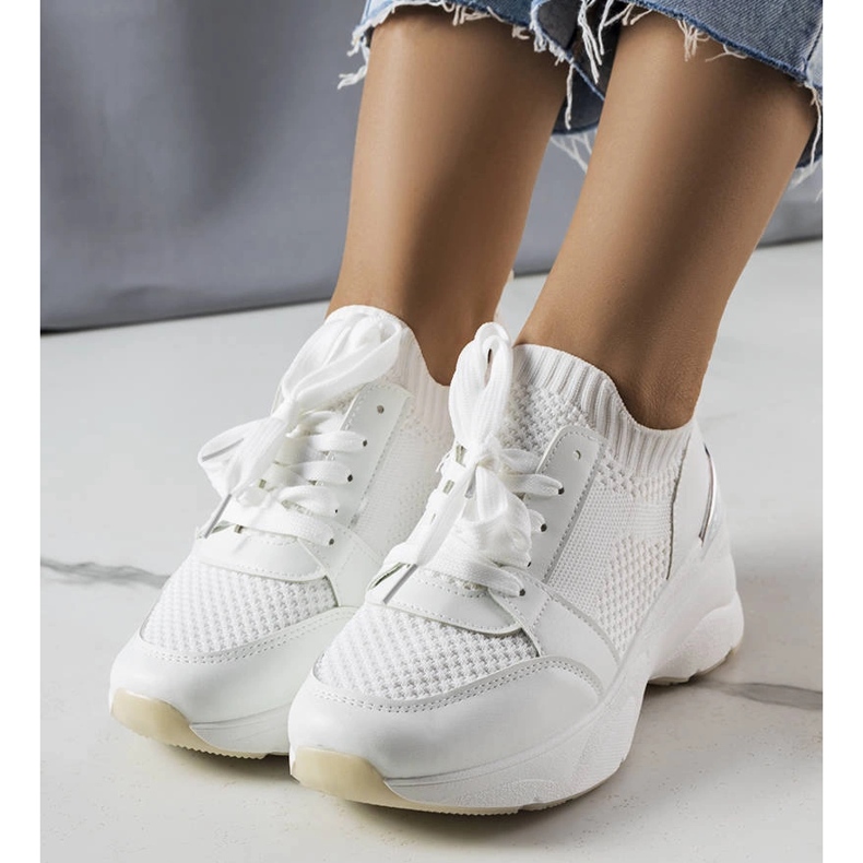 Ann hvide wedge sneakers 1