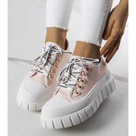Pink platform sneakers fra Toni lyserød 1