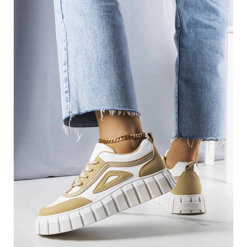 Beige platform sneakers fra Robyn 1