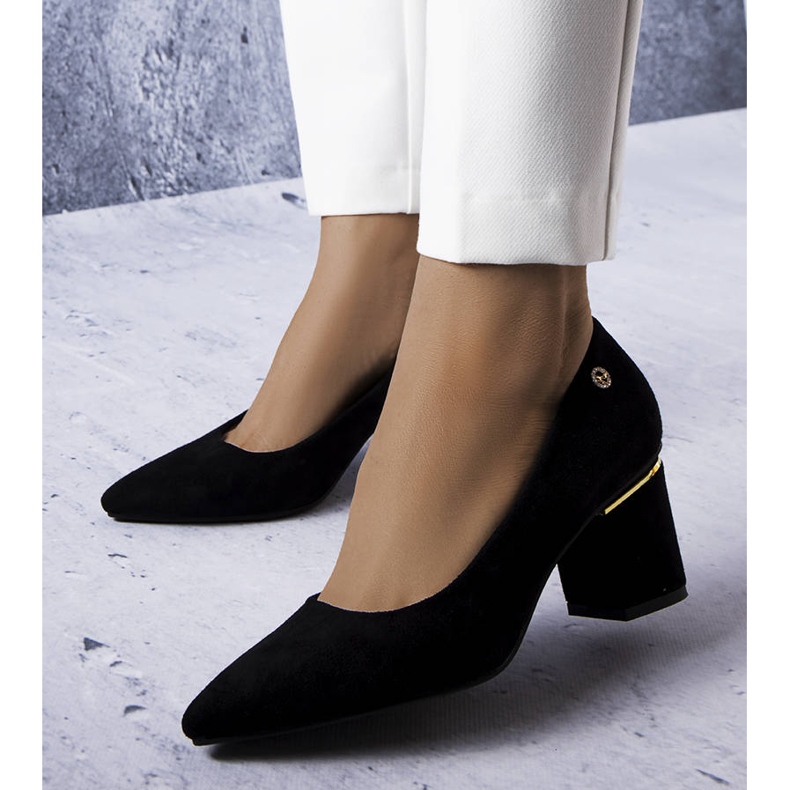 Sorte elegante pumps fra Guérette 1