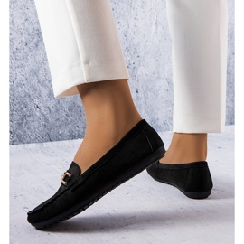 Charrette sorte loafers med en læder indersål 1