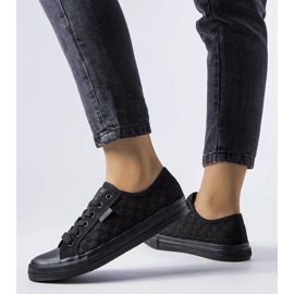 Big Star LL274072 sorte mesh sneakers 1