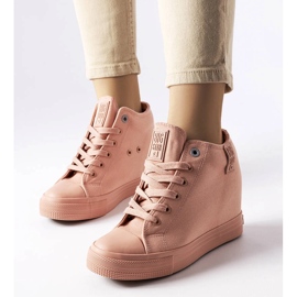 Pink Big Star LL274036 wedge sneakers lyserød 1