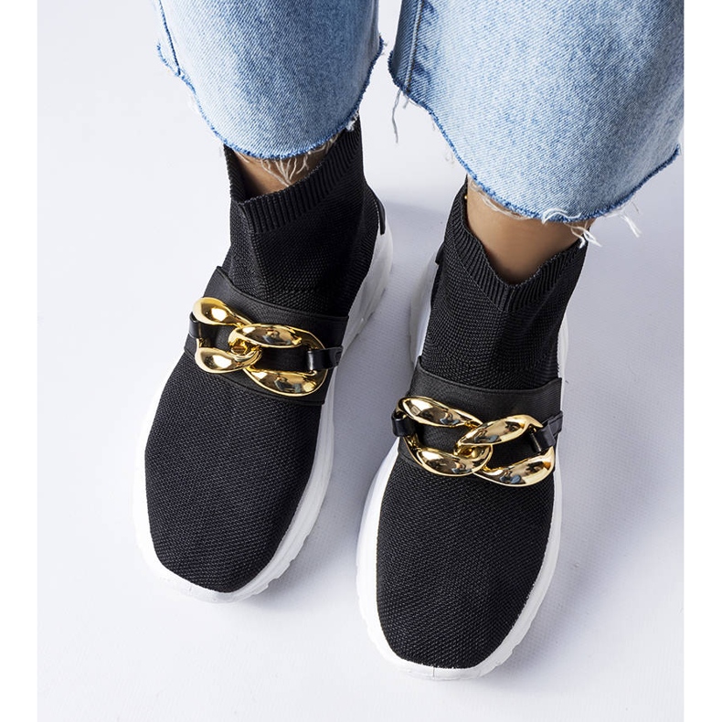 BM Baptiste sorte sneakers med kæde 1