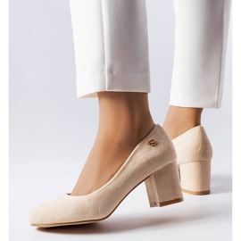 Beige elegante Picard pumps 1