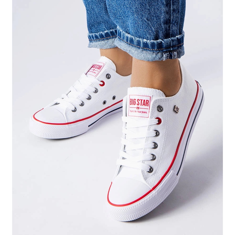 Big Star T274022101 hvide klassiske sneakers 1