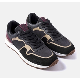 Big Star LL174125 sorte ruskindssneakers 1