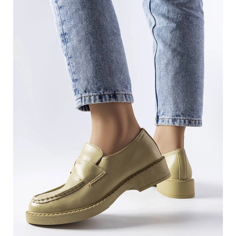 Grønne elegante loafers fra Élodie 1