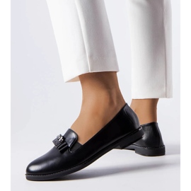 Sorte elegante loafers fra Harquin 1