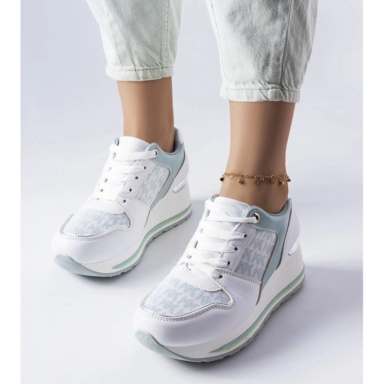 Grønne wedge sneakers fra Pouliotte 1
