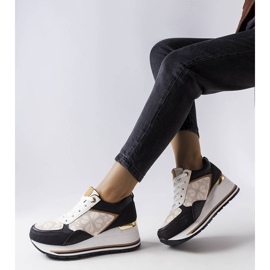 Sorte wedge sneakers fra Pouliotte 1