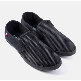 Garibaldi sorte gennembrudte sneakers til mænd 1