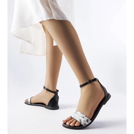 Ducharme flade sorte sandaler 1