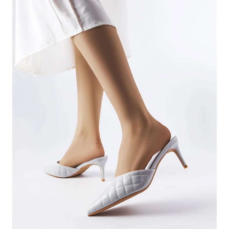 Grå quiltede flip-flops fra Lambert 1
