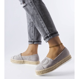 Grå platform espadriller fra Beaudry 2