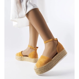 Brune platform espadriller fra Clousson 1